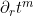 \partial_r t^m