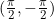 (\frac{\pi}{2},-\frac{\pi}{2})