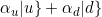 \alpha_u |u\} + \alpha_d |d\}